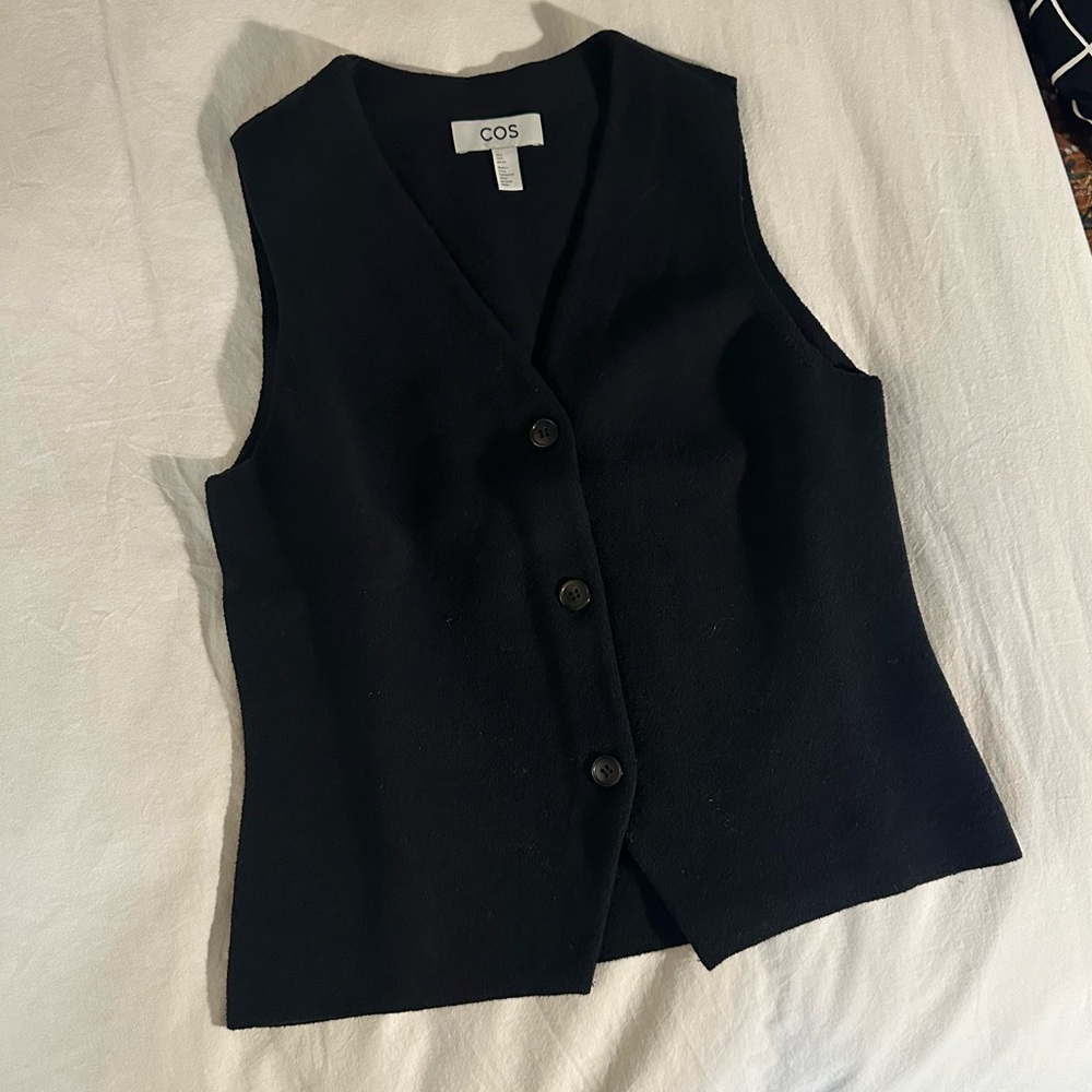 COS V-Neck Knit Vest - Size S